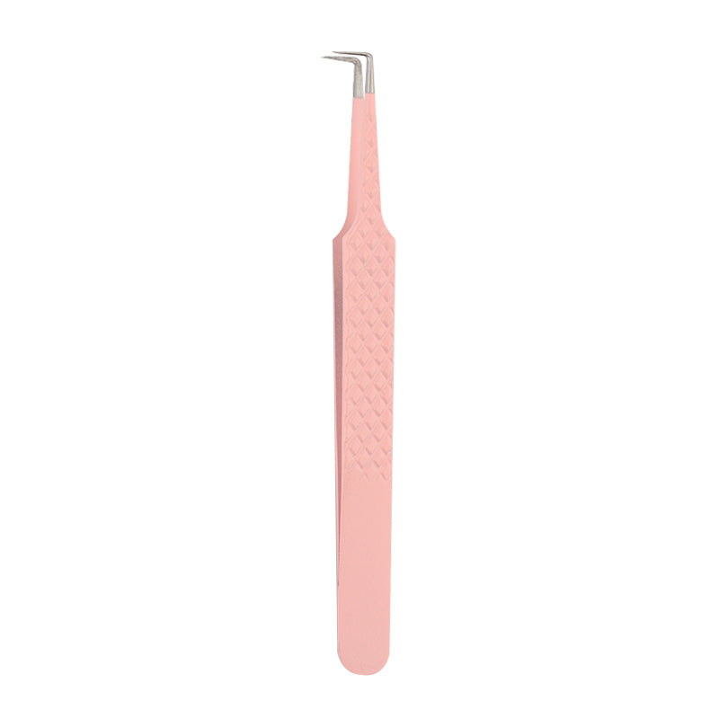 Golden 90 Angle Eyelash Extension Tweezers