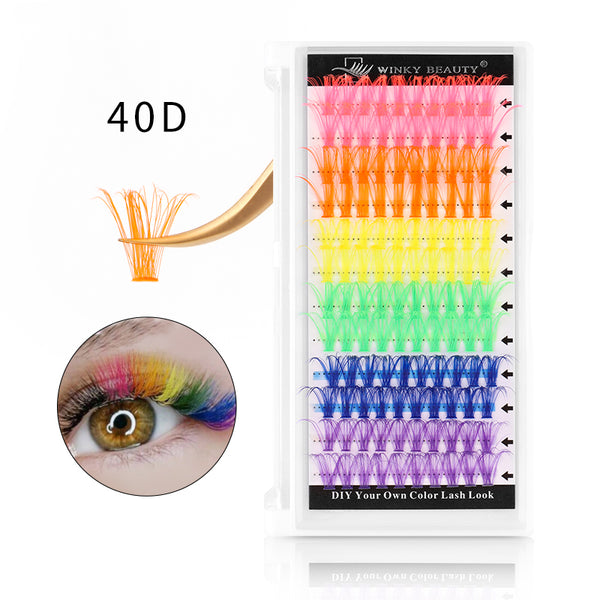 120pcs DIY Cluster - 40D Color Lash