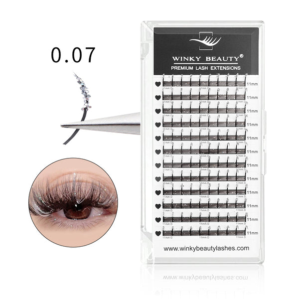 Sliver Glitter Color Spike Lash